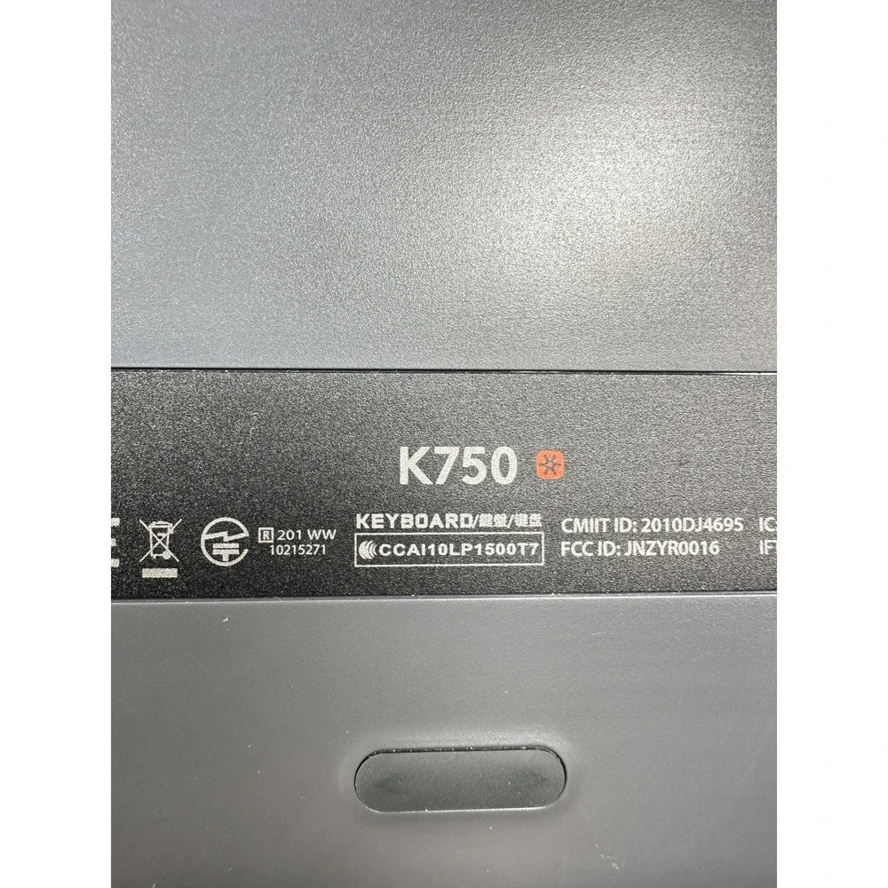 Logitech K750 Wireless Solar Keyboard Black Windows Slim Full Size NO DONGLE